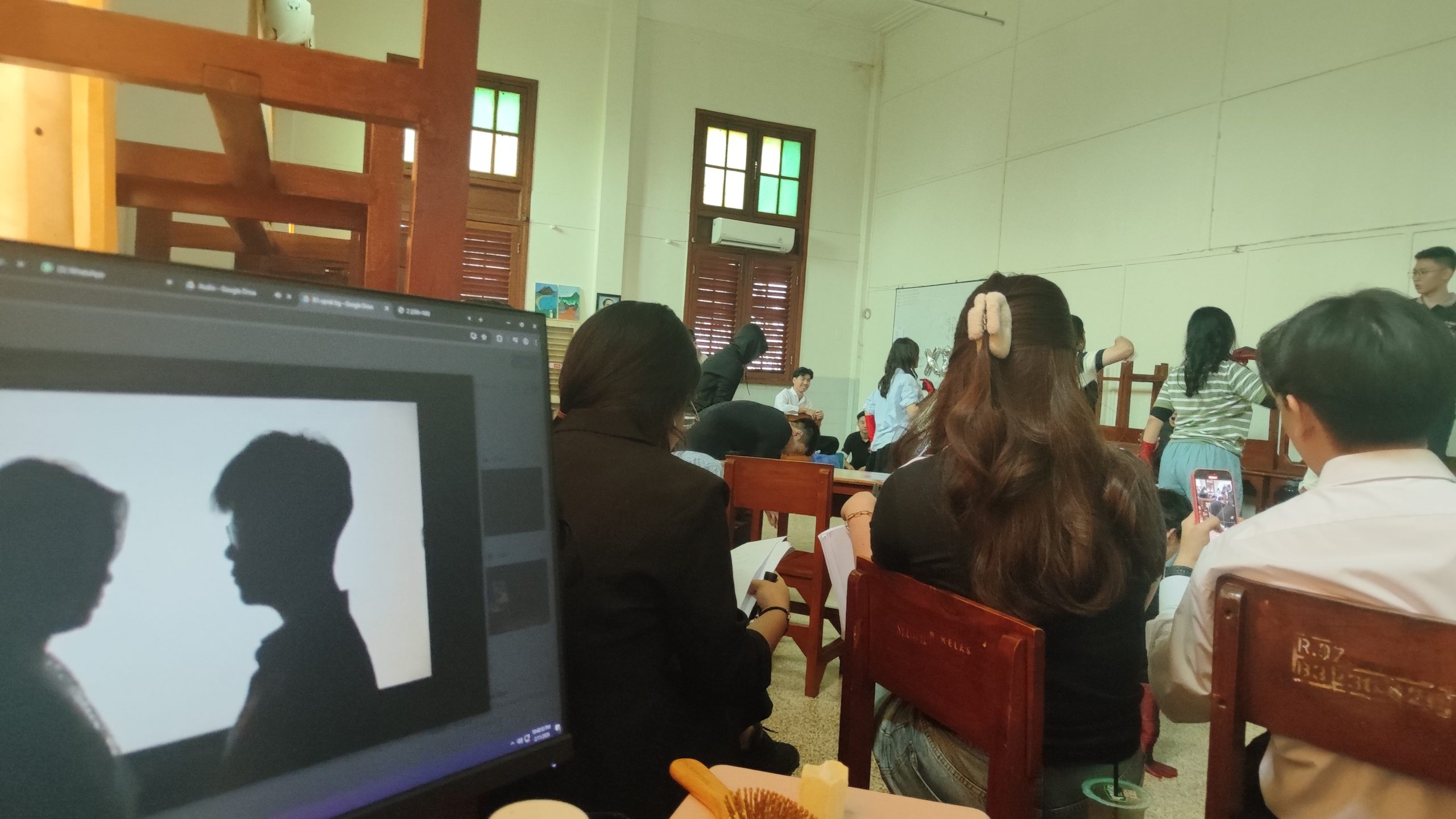 Latihan Uprak di Kelas B1